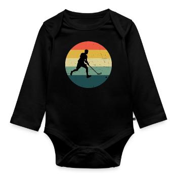 Innebandy Homme Floorball Floorball Floorball Spie - Body Bébé bio manches longues - noir - Devant
