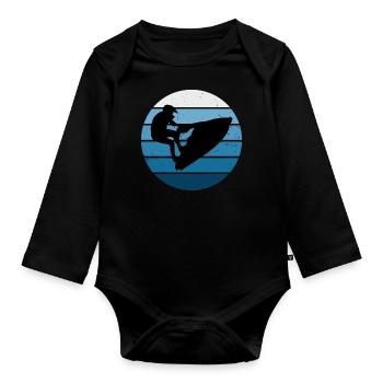 Jetski Hommes Jetski Femmes Sports Nautiques Jetski f - Body Bébé bio manches longues - noir - Devant