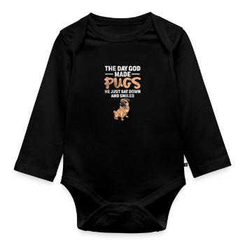Carlin - Body Bébé bio manches longues - noir - Devant