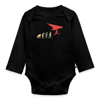 Evolución del colgante - Body Bébé bio manches longues - noir - Devant