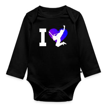 Guitar Player electronic guitar Men - Organic Longsleeve Baby Bodysuit - black - Front