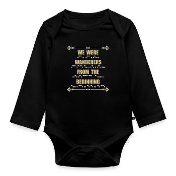 Ham Radio We Were Wanderers Amateur Radio Operator - Baby Bio-Langarm-Body - Schwarz - Vorne
