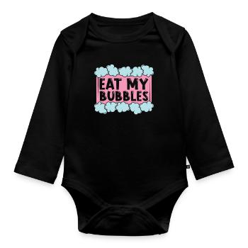 Soapmaking Eat My Bubbles Handicrafts Soap Maker - Organic Longsleeve Baby Bodysuit - black - Front