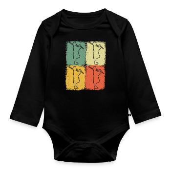 Cornemuse Cornemuse Cornemuse - Body Bébé bio manches longues - noir - Devant