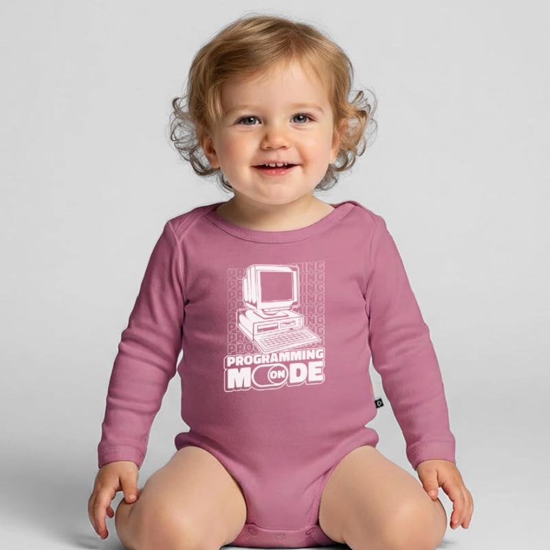 Entwickler Coder Programmierer Modus Baby Bio-Langarm-Body