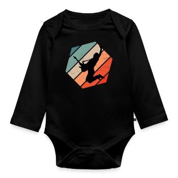 Guitare électrique Guitariste Guitariste - Body Bébé bio manches longues - noir - Devant