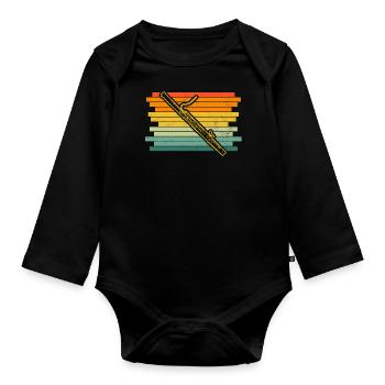 Bassoon Bassoon Bassoon Player Bassoonist - Organic Longsleeve Baby Bodysuit - black - Front