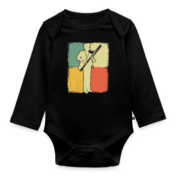 Bassoon Bassoon Bassoon Player Bassoonist - Organic Longsleeve Baby Bodysuit - black - Front