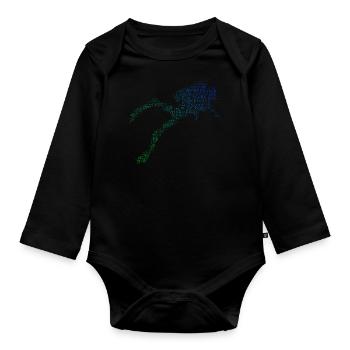 Plongeur Plongeur Plongeur Hommes - Body Bébé bio manches longues - noir - Devant