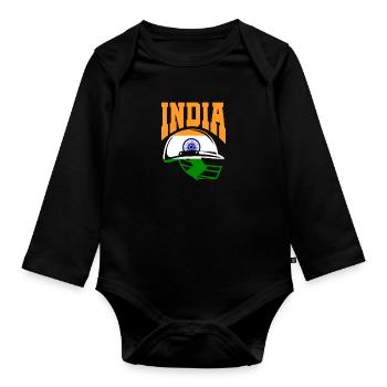 Cricket - Baby Bio-Langarm-Body - Schwarz - Vorne