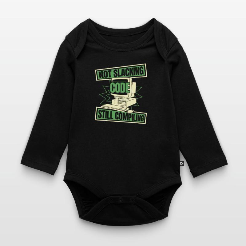 Entwickler Coder Programmierer Nachlassen Baby Bio-Langarm-Body