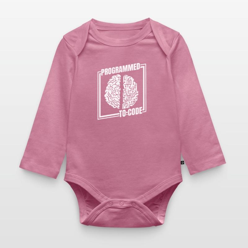 Developer Coder Programmer Funny Organic Longsleeve Baby Bodysuit