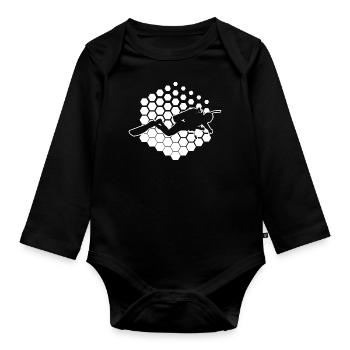 Taucher Tauchen Diver Plongée sous-marine Tauchen - Body Bébé bio manches longues - noir - Devant
