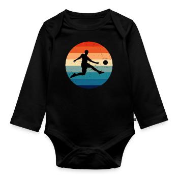 Football féminin Football Football Football Sp - Body Bébé bio manches longues - noir - Devant