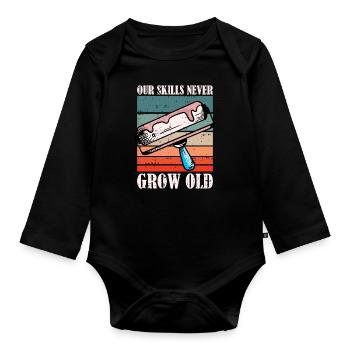 Painter Varnisher - Organic Longsleeve Baby Bodysuit - black - Front