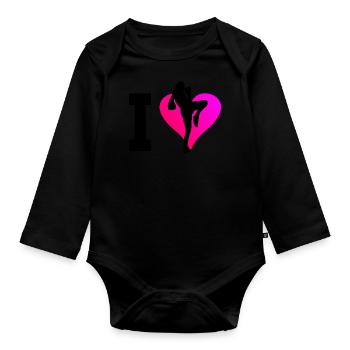 Thai Boxing Thai Boxing Thai Boxer Muay Thai - Organic Longsleeve Baby Bodysuit - black - Front