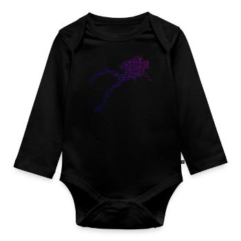 Taucher Diver Scuba Diver Diving Scuba Tauchen - Organic Longsleeve Baby Bodysuit - black - Front
