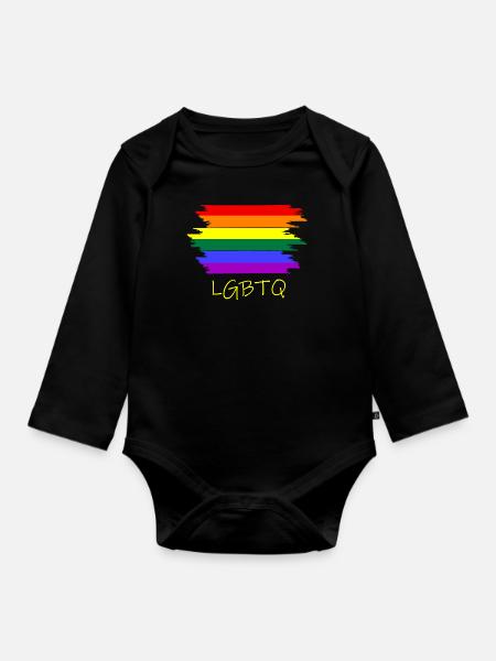 LGBTQ - Baby Bio-Langarm-Body - Schwarz