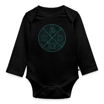 Dad 23 - Baby Bio-Langarm-Body - Schwarz - Vorne
