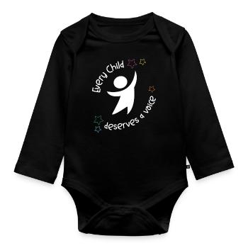 Speech Therapist Therapy Assistant - Baby Bio-Langarm-Body - Schwarz - Vorne