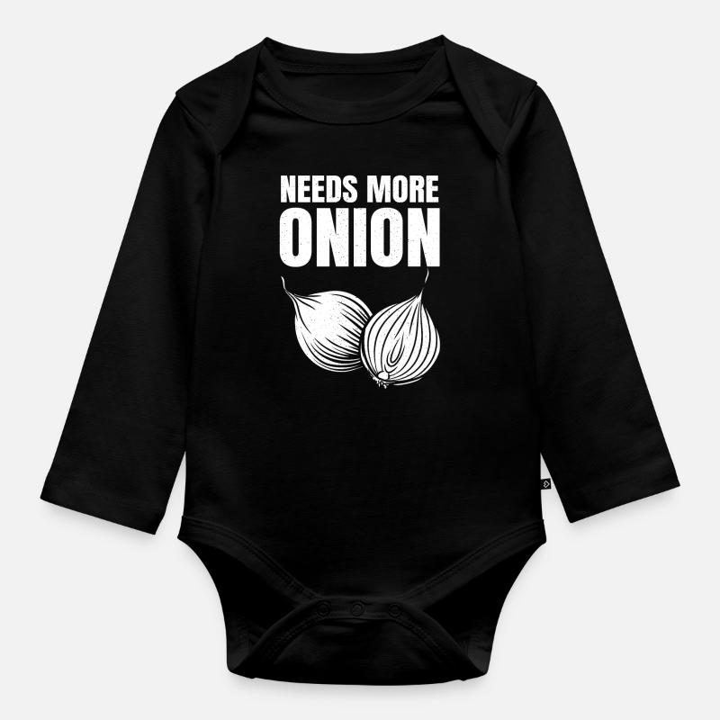 Oignon Dire cadeau - Body Bébé bio manches longues - noir