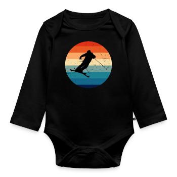 Ski Freestyle Ski Jumping Freestyle Ski Herren - Baby Bio-Langarm-Body - Schwarz - Vorne