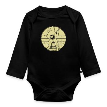 Banjo Banjo joueur Banjoïste - Body Bébé bio manches longues - noir - Devant