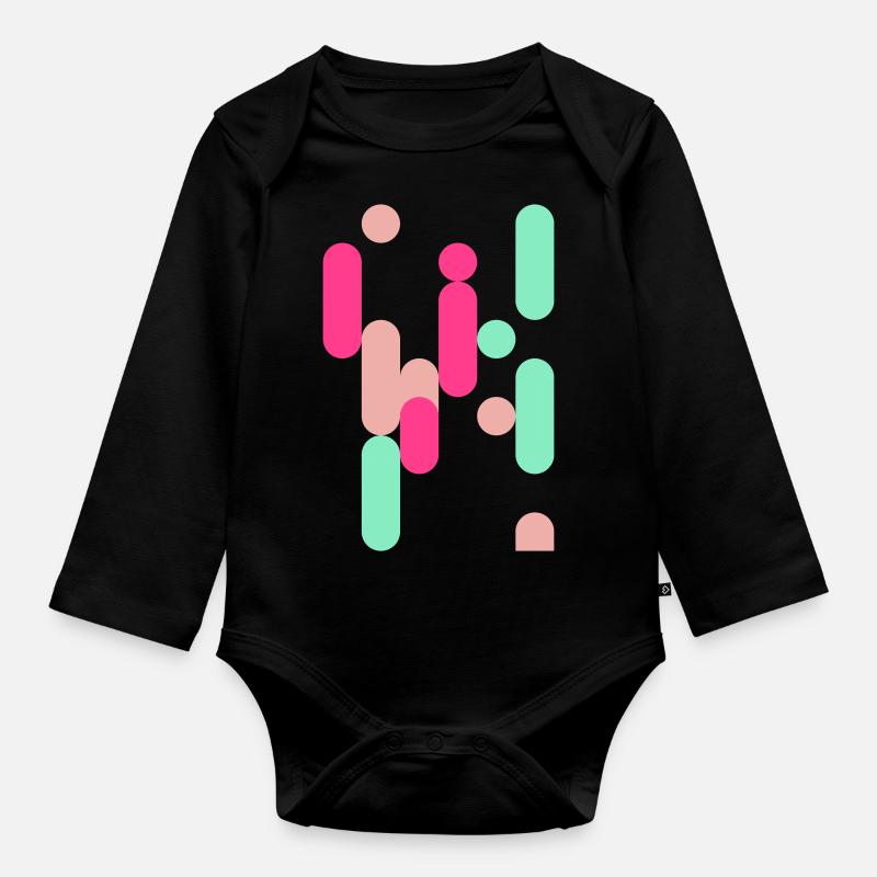 Necta 2 - Organic Longsleeve Baby Bodysuit - black