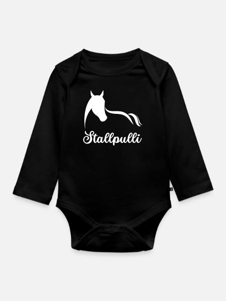 Stallpulli - Baby Bio-Langarm-Body - Schwarz