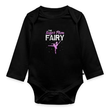 Ballett - Baby Bio-Langarm-Body - Schwarz - Vorne