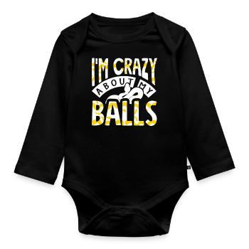 Snake owners, snake lovers, snakes - Organic Longsleeve Baby Bodysuit - black - Front