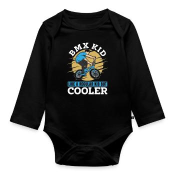 BMX Racing BMX Kid comme un vélo d’enfant ordinaire - Body Bébé bio manches longues - noir - Devant