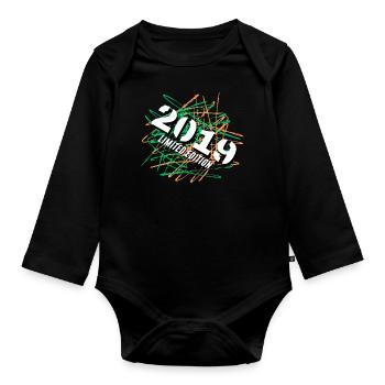 Édition limitée 2019 - Body Bébé bio manches longues - noir - Devant