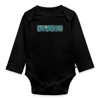 Turmspringen Turmspringer Cool - Baby Bio-Langarm-Body - Schwarz - Vorne