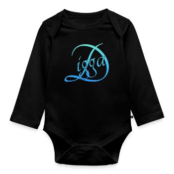 Digga - Baby Bio-Langarm-Body - Schwarz - Vorne