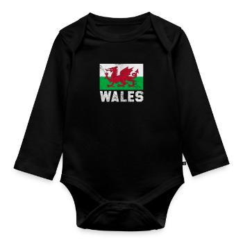 Rugby Verein Rugbyteam Football Sport Geschenk - Baby Bio-Langarm-Body - Schwarz - Vorne