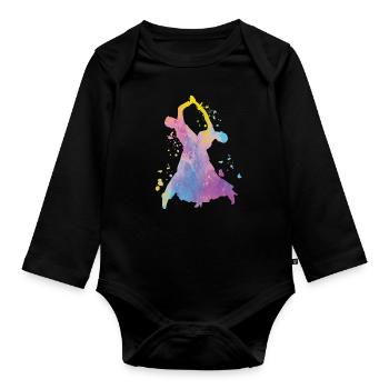 Viennese Waltz Ballroom Dances - Organic Longsleeve Baby Bodysuit - black - Front