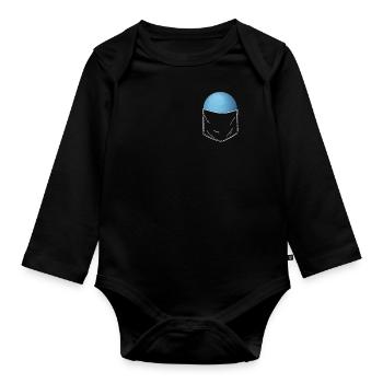 Uranus - Body Bébé bio manches longues - noir - Devant