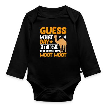 Tenue Camel Alpaga Tromeda - Body Bébé bio manches longues - noir - Devant