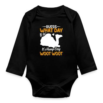 Tenue Camel Alpaga Tromeda - Body Bébé bio manches longues - noir - Devant