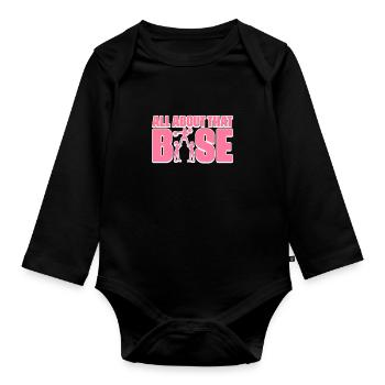 Cheerleader - Body Bébé bio manches longues - noir - Devant