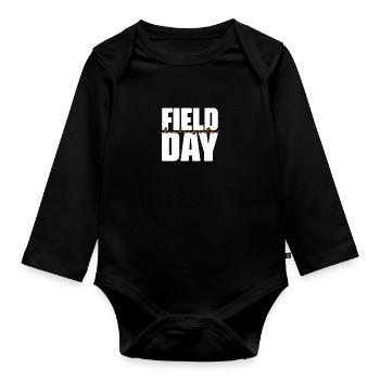 Kindergarten Child School Enrollment School Gift - Organic Longsleeve Baby Bodysuit - black - Front