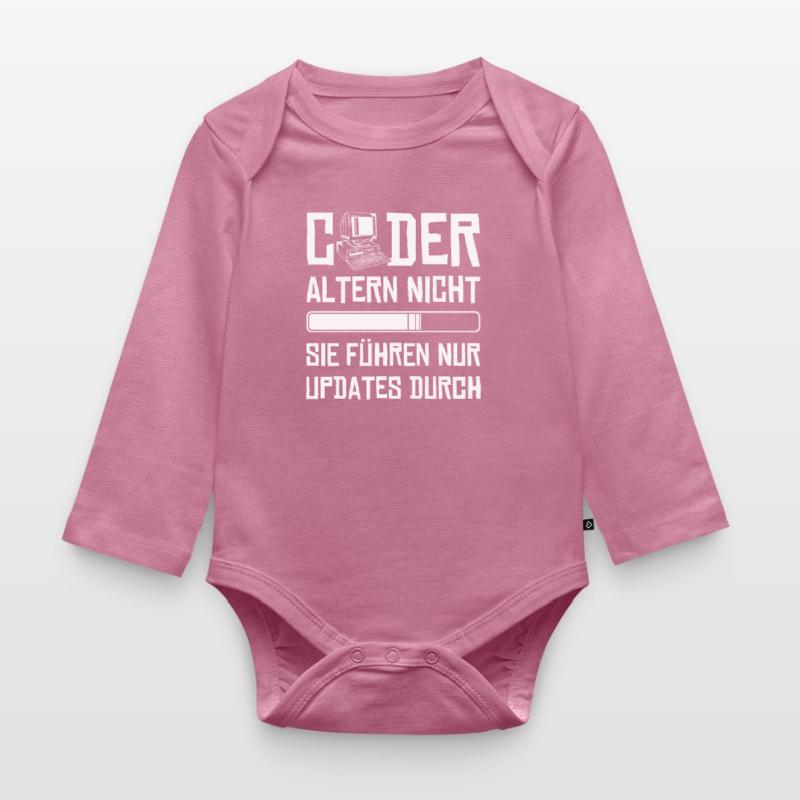 Coder Altern Nicht Developer Softwareingenieur Baby Bio-Langarm-Body