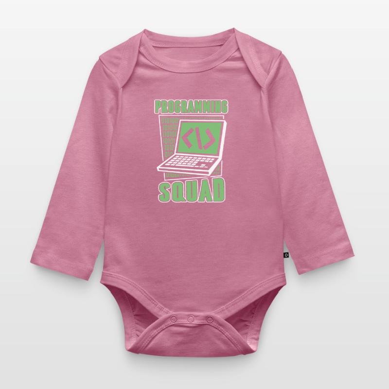 Programming Squad Software Developer Developer Organic Longsleeve Baby Bodysuit