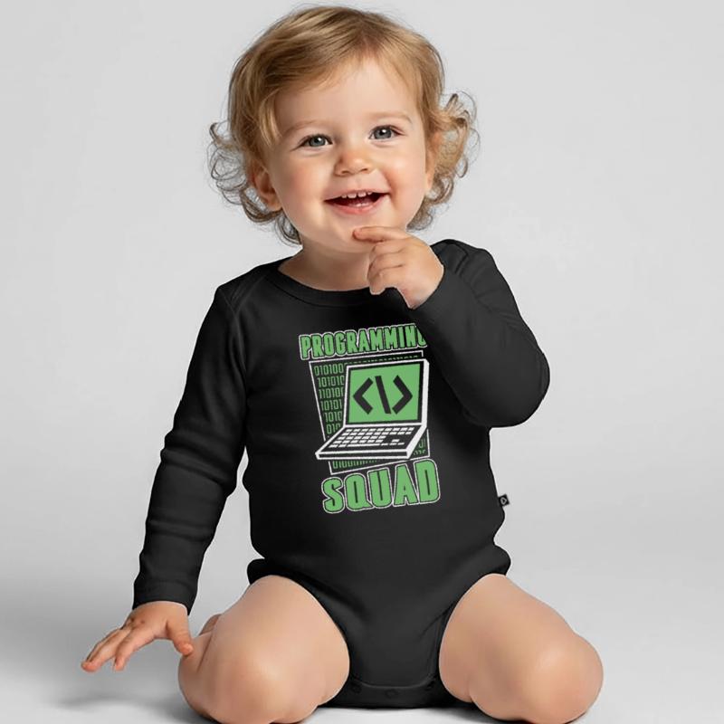 Programming Squad Softwareentwickler Developer Baby Bio-Langarm-Body