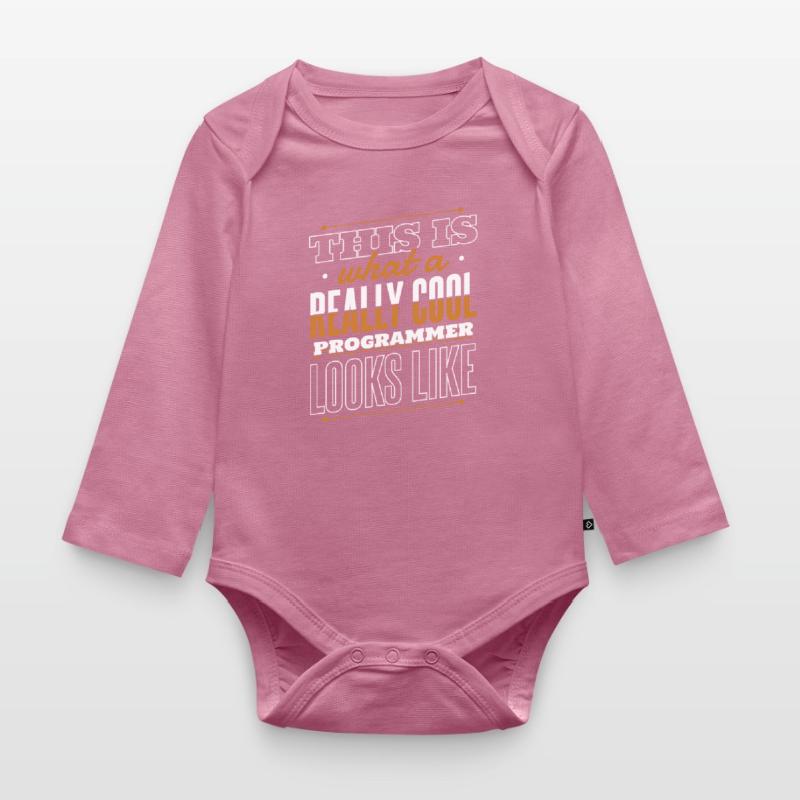 What A Really Cool Programmer Looks Like Coder Organic Longsleeve Baby Bodysuit