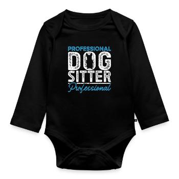 Animal Trainer Professional Dog Sitter Dog Trainer - Baby Bio-Langarm-Body - Schwarz - Vorne