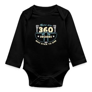 Architecture There Are 360 Degrees Architectural - Baby Bio-Langarm-Body - Schwarz - Vorne