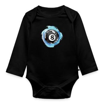 Billiards Billiards Tournament - Organic Longsleeve Baby Bodysuit - black - Front