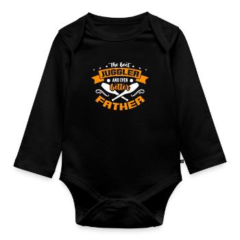 Circus Clown The Best Juggler And Circus Performer - Organic Longsleeve Baby Bodysuit - black - Front